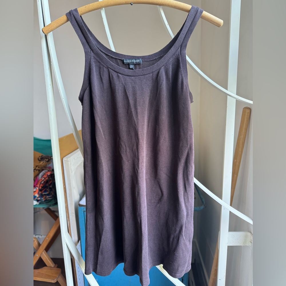 Eileen Fisher Silk Knit Tank Top